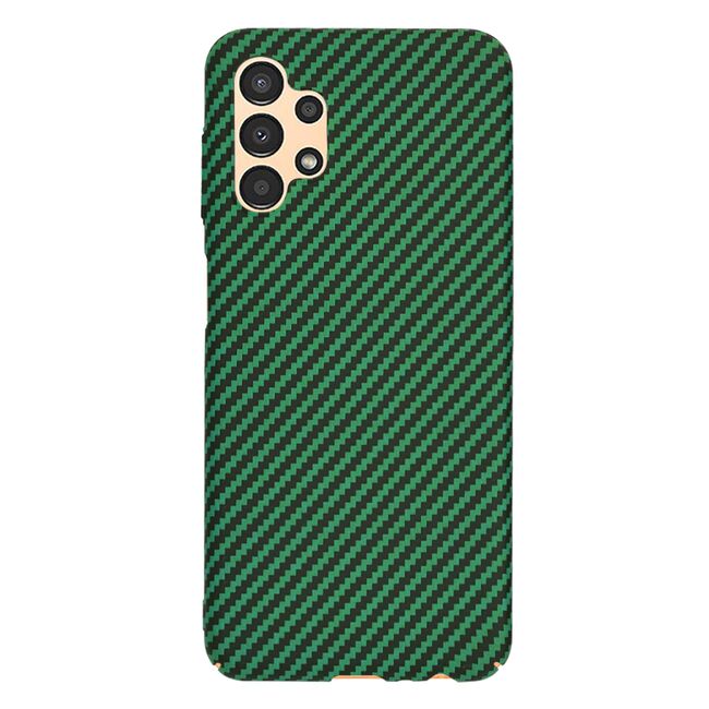 Husa pentru  Samsung Galaxy A13 4G CarbonFiber UltraSlim, Lightweight, verde