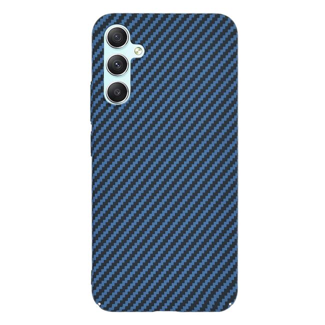 Husa pentru  Samsung Galaxy A34 5G CarbonFiber UltraSlim, Lightweight, albastru