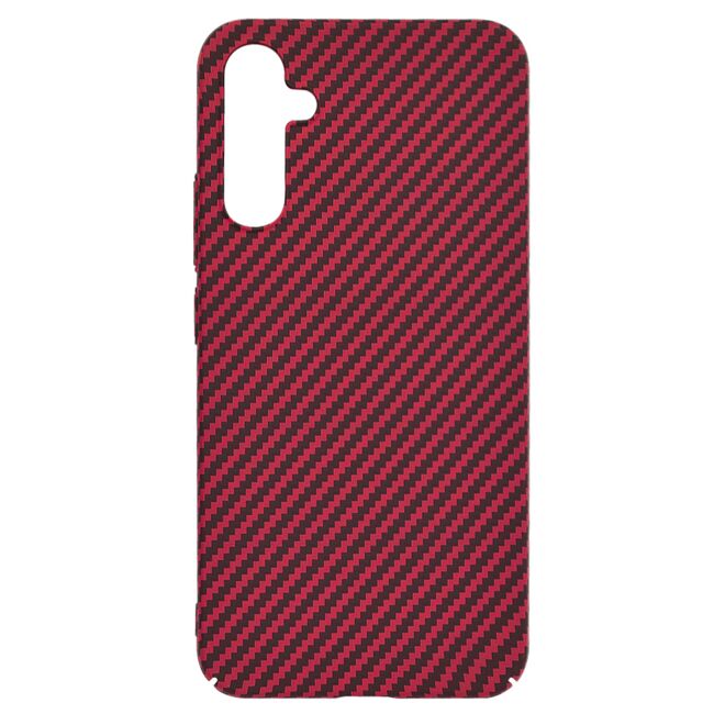 Husa pentru  Samsung Galaxy A34 5G CarbonFiber UltraSlim, Lightweight, rosu