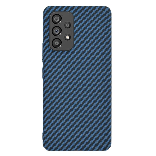 Husa pentru  Samsung Galaxy A53 5G CarbonFiber UltraSlim, Lightweight, albastru