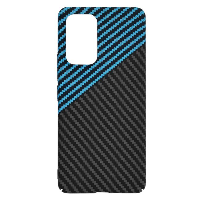 Husa pentru  Samsung Galaxy A53 5G CarbonFiber UltraSlim, Lightweight, albastru negru
