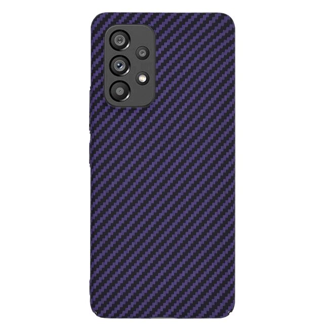 Husa pentru  Samsung Galaxy A53 5G CarbonFiber UltraSlim, Lightweight, mov