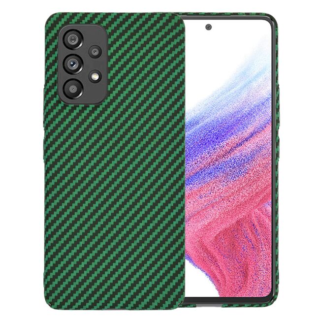 Husa pentru  Samsung Galaxy A53 5G CarbonFiber UltraSlim, Lightweight, verde