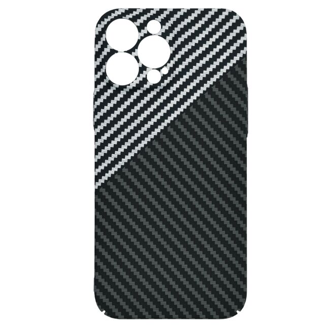 Husa pentru  iPhone 13 Pro Max CarbonFiber UltraSlim, Lightweight, gri