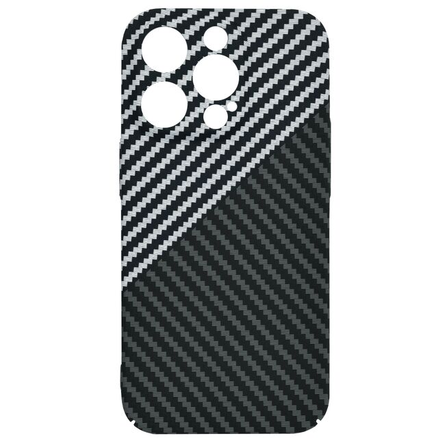 Husa pentru  iPhone 14 Pro  CarbonFiber UltraSlim, Lightweight, gri