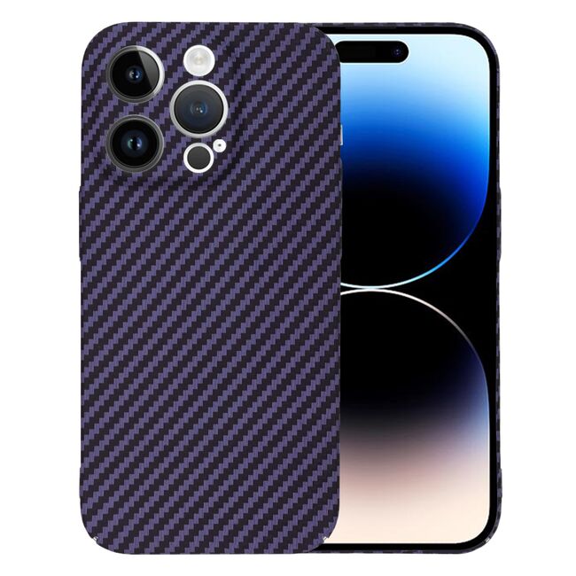 Husa pentru  iPhone 14 Pro  CarbonFiber UltraSlim, Lightweight, mov