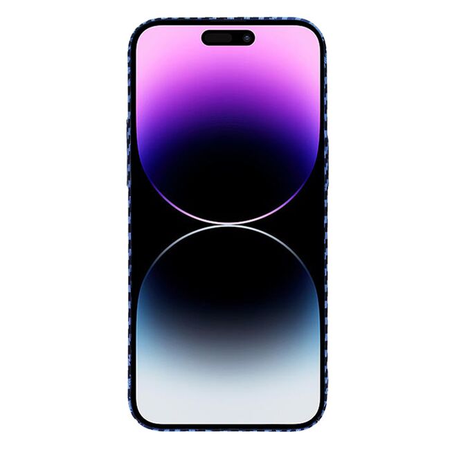 Husa pentru  iPhone 14 Pro Max CarbonFiber UltraSlim, Lightweight, albastru
