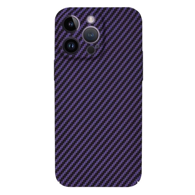 Husa pentru  iPhone 14 Pro Max CarbonFiber UltraSlim, Lightweight, mov