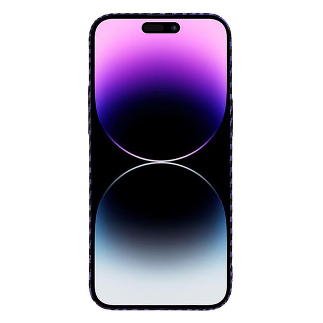 Husa pentru  iPhone 14 Pro Max CarbonFiber UltraSlim, Lightweight, mov