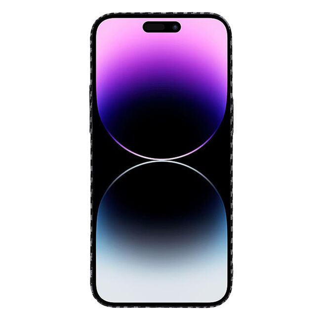 Husa pentru  iPhone 14 Pro Max CarbonFiber UltraSlim, Lightweight, negru