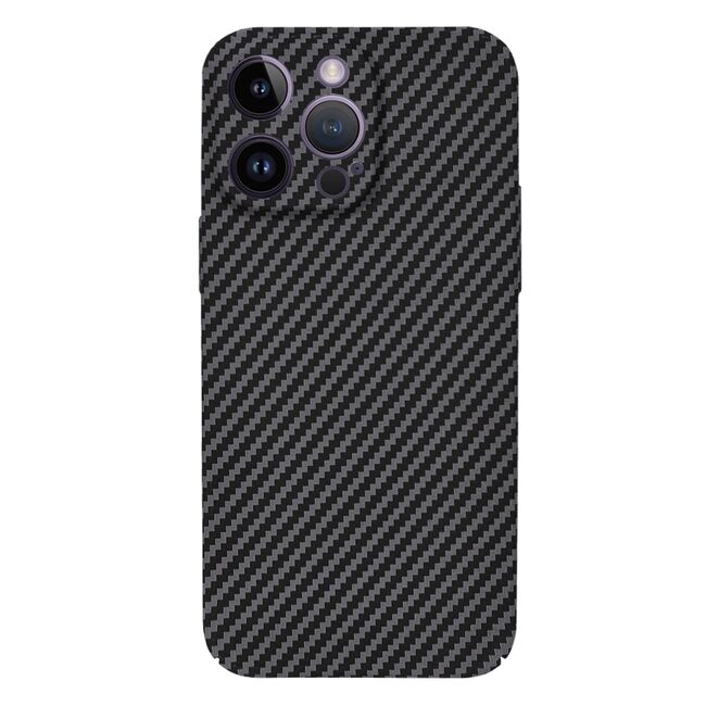 Husa pentru  iPhone 14 Pro Max CarbonFiber UltraSlim, Lightweight, negru