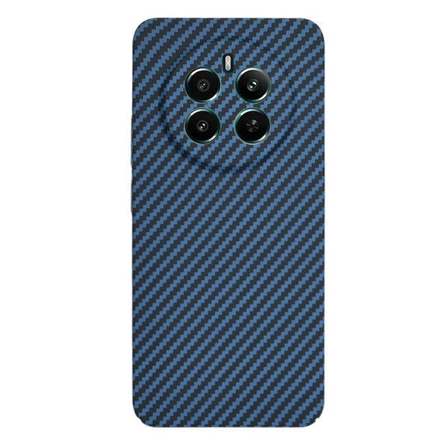 Husa pentru Husa Realme 12+ Plus CarbonFiber UltraSlim, Lightweight, albastru