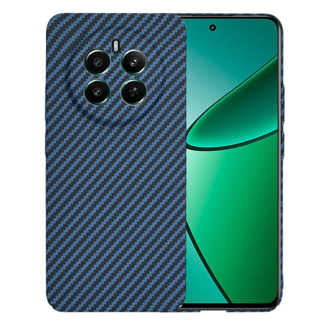 Husa pentru Husa Realme 12+ Plus CarbonFiber UltraSlim, Lightweight, albastru