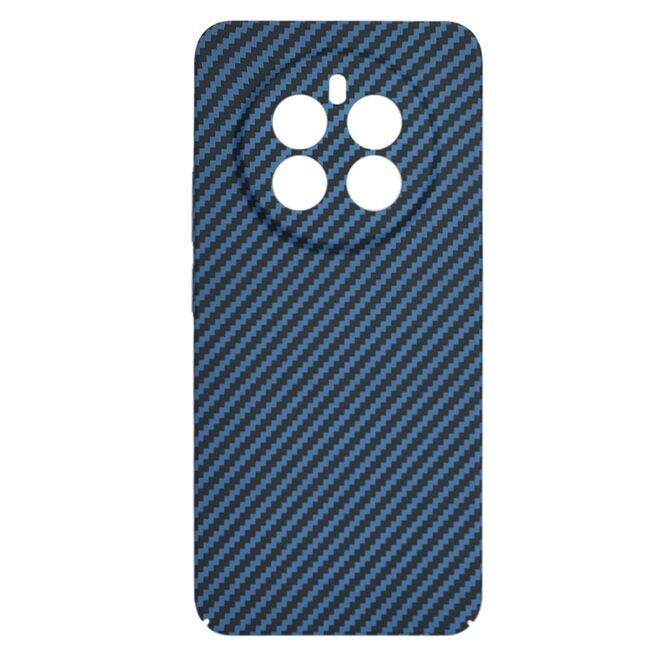 Husa pentru Husa Realme 12+ Plus CarbonFiber UltraSlim, Lightweight, albastru