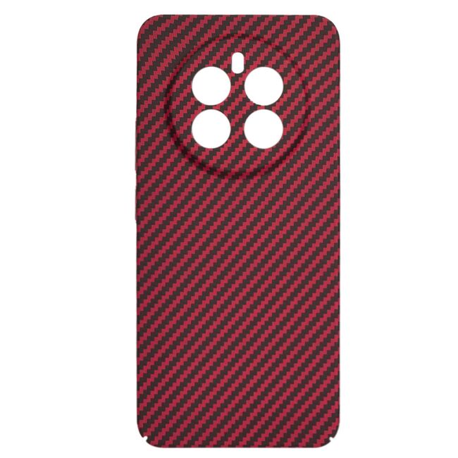 Husa pentru Husa Realme 12+ Plus CarbonFiber UltraSlim, Lightweight, rosu