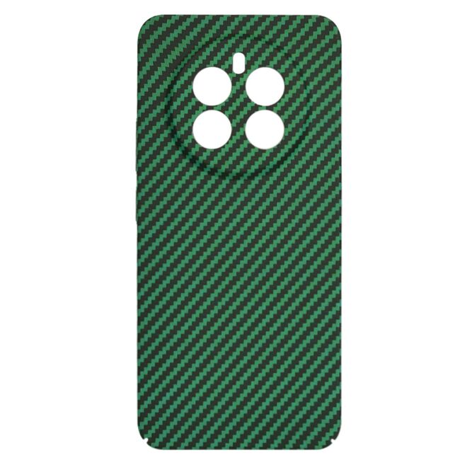 Husa pentru Husa Realme 12+ Plus CarbonFiber UltraSlim, Lightweight, verde