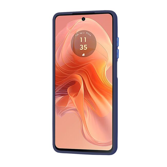 Husa pentru Motorola Moto G04 / G24 / G24 Power Ghost Series frosted - albastru