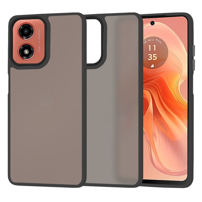Husa pentru Motorola Moto G04 / G24 / G24 Power Ghost Series frosted - negru