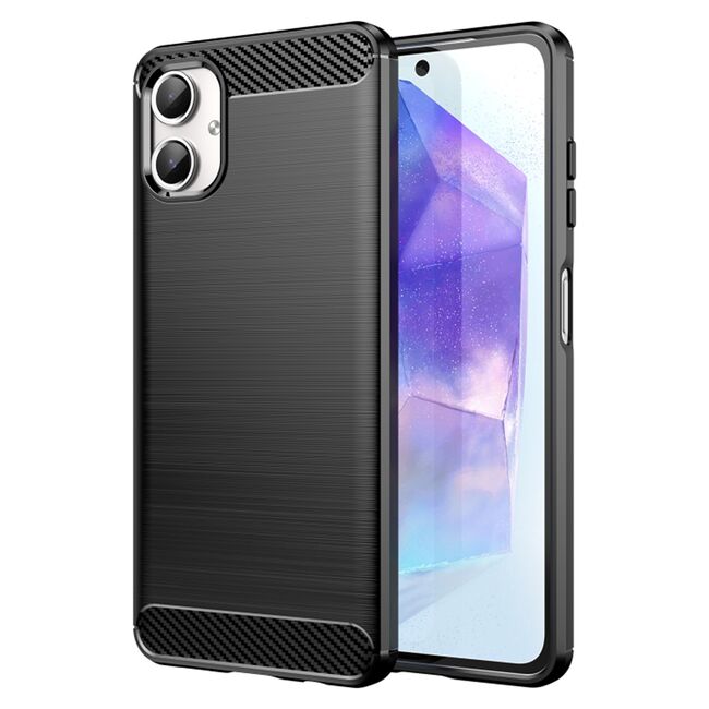 Husa pentru Samsung Galaxy A06 Carbon Liquid Silicone, negru