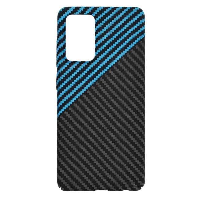 Husa pentru Samsung Galaxy A52  / A52s CarbonFiber UltraSlim, Lightweight, albastru negru