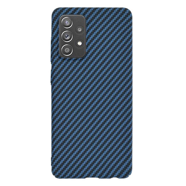 Husa pentru Samsung Galaxy A52  / A52s CarbonFiber UltraSlim, Lightweight, albastru