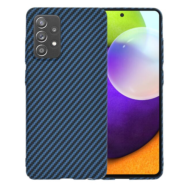 Husa pentru Samsung Galaxy A52  / A52s CarbonFiber UltraSlim, Lightweight, albastru