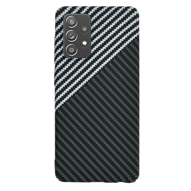 Husa pentru Samsung Galaxy A52  / A52s CarbonFiber UltraSlim, Lightweight, gri
