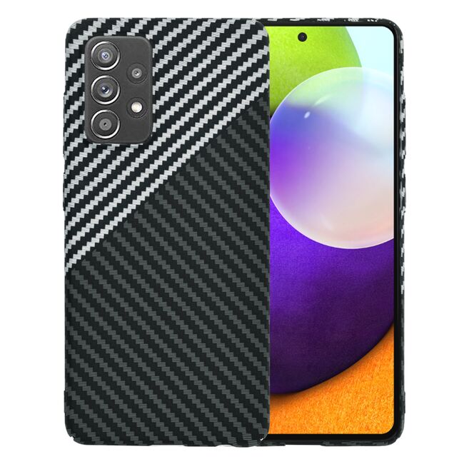 Husa pentru Samsung Galaxy A52  / A52s CarbonFiber UltraSlim, Lightweight, gri