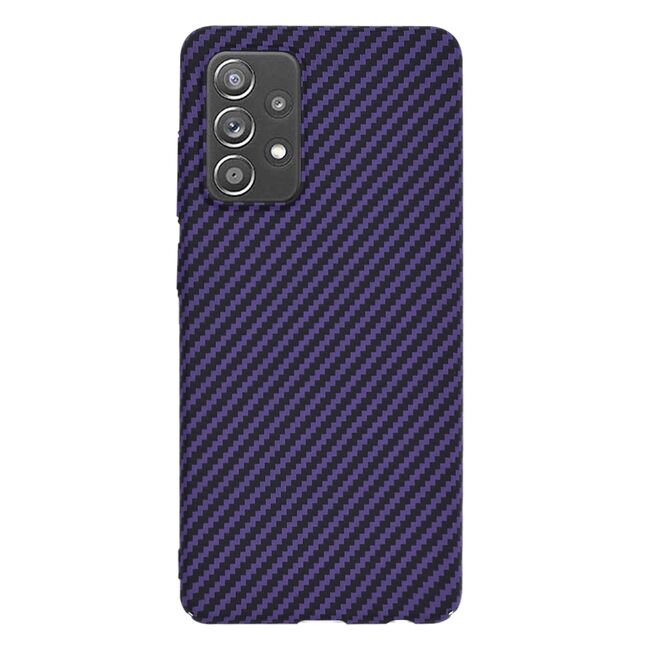 Husa pentru Samsung Galaxy A52  / A52s CarbonFiber UltraSlim, Lightweight, mov