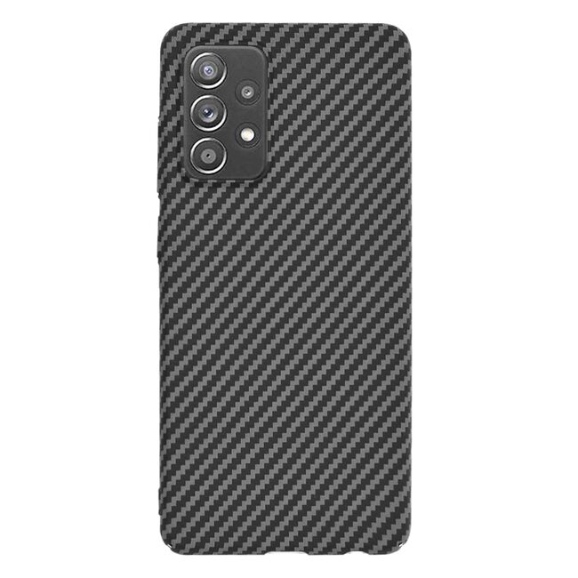 Husa pentru Samsung Galaxy A52  / A52s CarbonFiber UltraSlim, Lightweight, negru