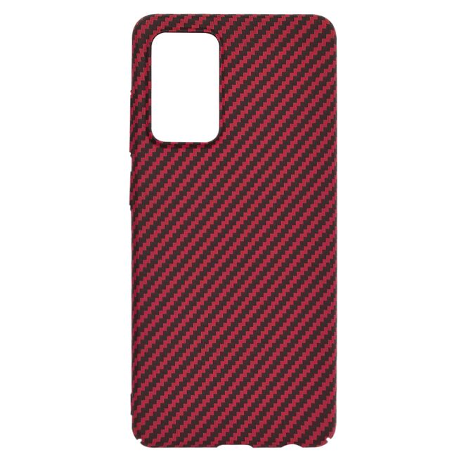 Husa pentru Samsung Galaxy A52  / A52s CarbonFiber UltraSlim, Lightweight, rosu