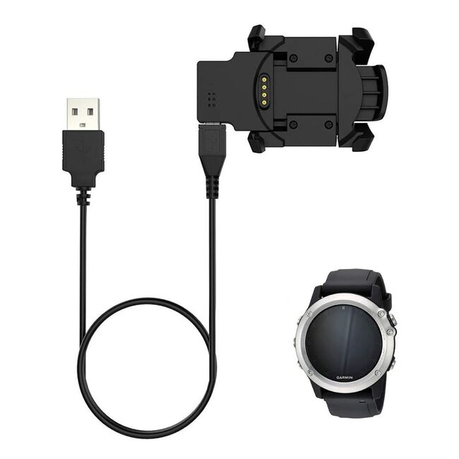Incarcator Garmin Fenix 3 wireless cu cablu USB, Techsuit TGC5