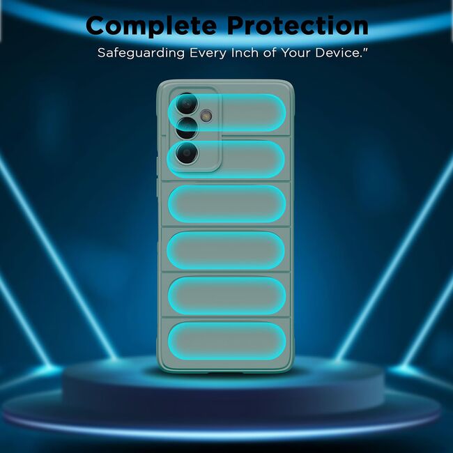 Husa pentru  Oppo A80 Liquid Silicone, Microfibre Lining, Non-Slip Airbag Design, verde
