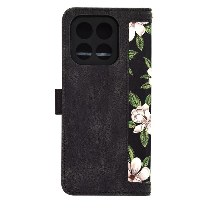 Husa tip carte pentru  Honor X6b, functie stand si port carduri, negru