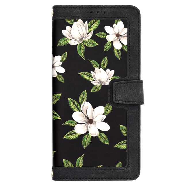 Husa tip carte pentru  Motorola Edge 40 NEO, functie stand si port carduri, negru