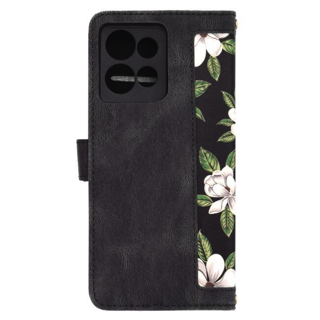 Husa tip carte pentru  Motorola Edge 50, functie stand si port carduri, negru