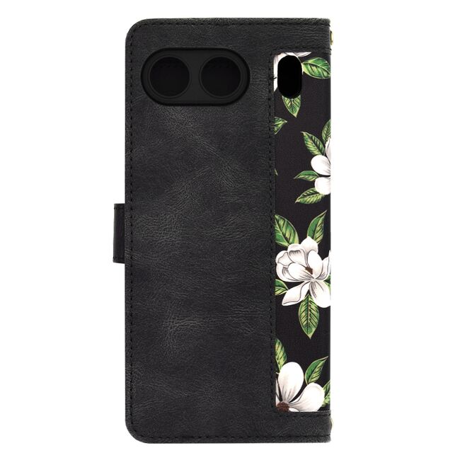 Husa tip carte pentru  OnePlus Nord 4, functie stand si port carduri, negru