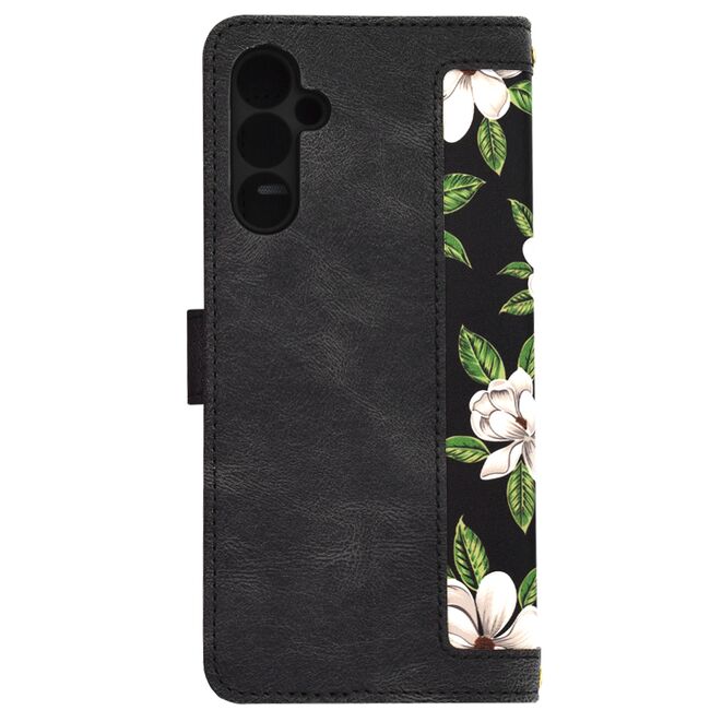 Husa tip carte pentru  Samsung Galaxy A34 5G, functie stand si port carduri, negru