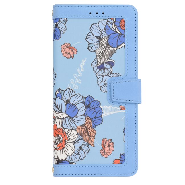 Husa tip carte pentru Samsung Galaxy A52  / A52s, functie stand si port carduri, albastru