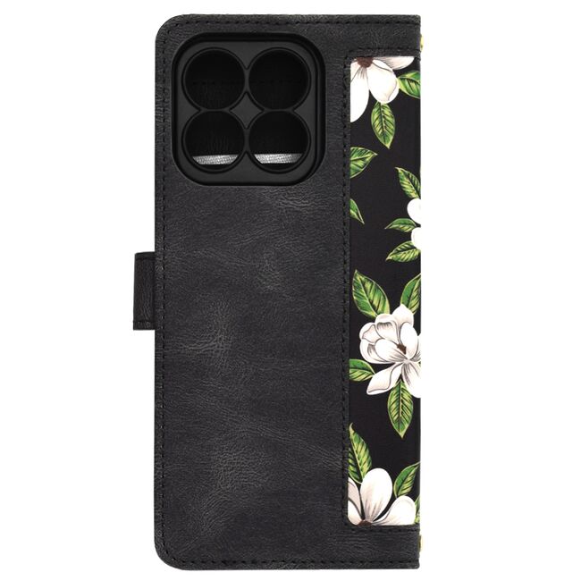 Husa tip carte pentru  Honor X8b, functie stand si port carduri, negru