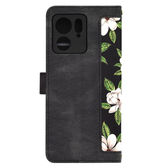 Husa tip carte pentru  Motorola Edge 40, functie stand si port carduri, negru