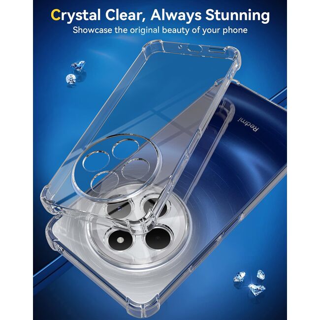 Husa pentru Xiaomi Redmi 14C Anti-Shock 1.5mm reinforced 4 corners, clear