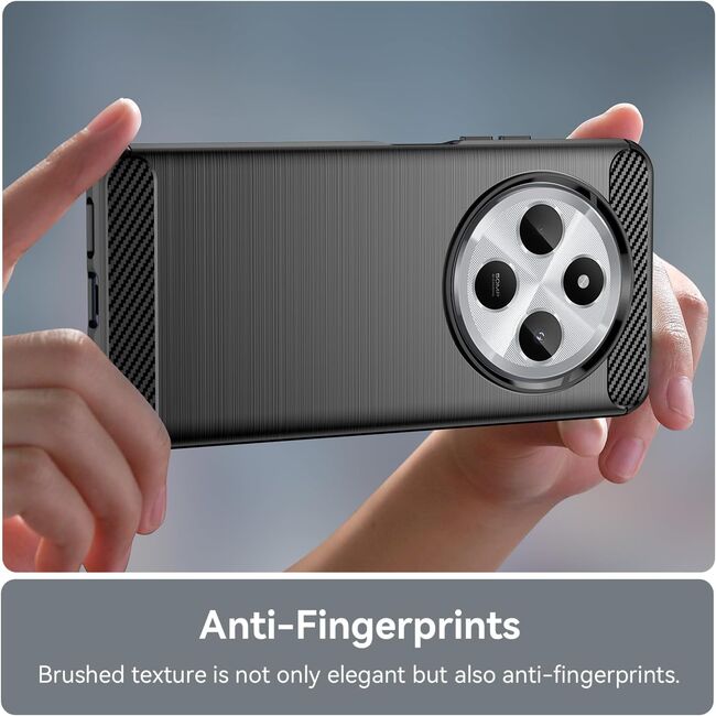 Husa pentru Xiaomi Redmi 14C Carbon Liquid Silicone, negru