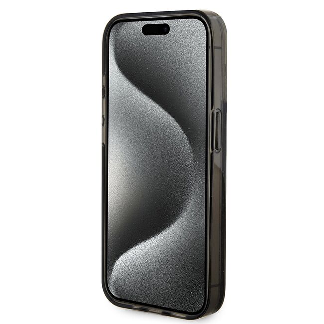 Husa pentru  iPhone 15 Pro Max Guess - Liquid Glitter - negru