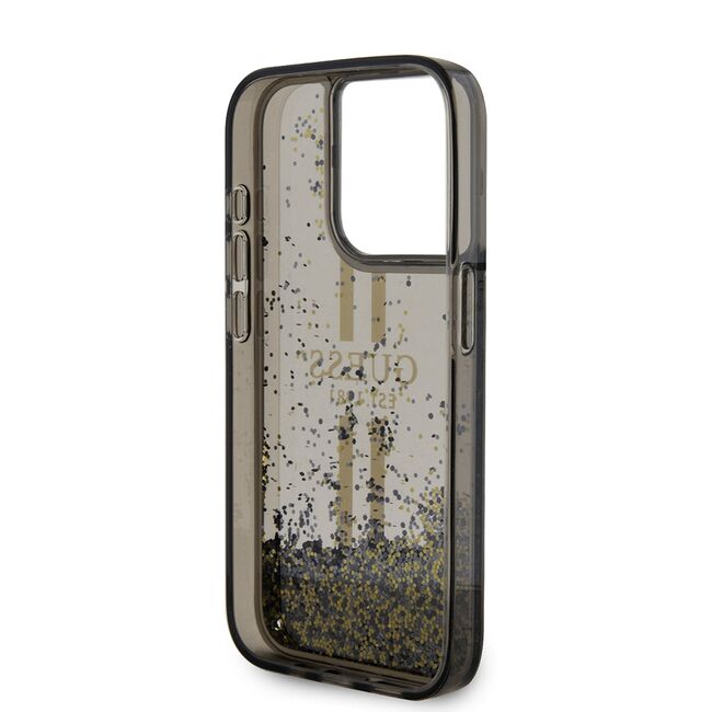 Husa pentru  iPhone 15 Pro Max Guess - Liquid Glitter - negru