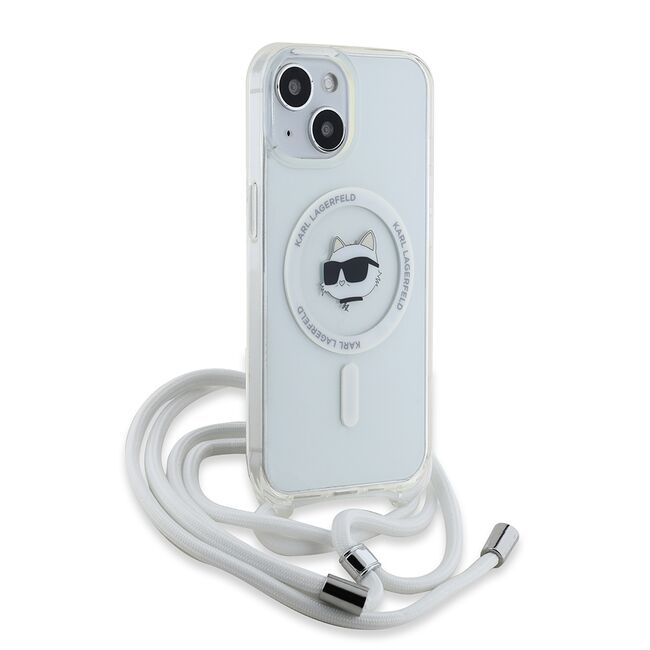 Husa pentru  iPhone 15 Karl Lagerfeld - IML MagSafe - transparent neutru