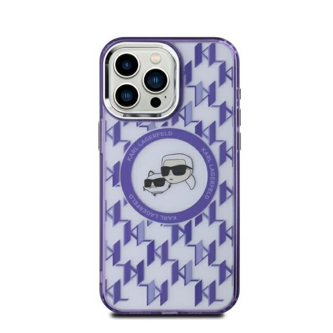 Husa pentru  iPhone 15 Karl Lagerfeld - IML MagSafe - mov