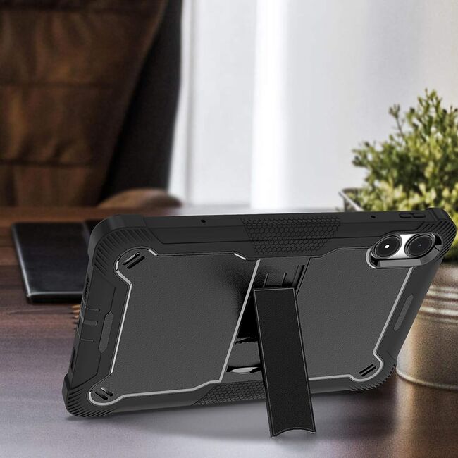 [Pachet 360°] Husa + folie din sticla pentru  Xiaomi Redmi Pad Pro Rugged Heavy Duty - negru