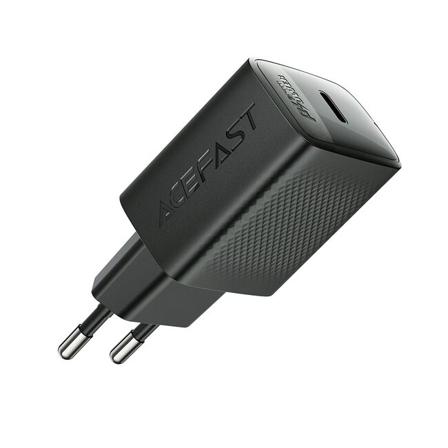 Incarcator priza tip C, 25W GaN, Acefast A104, negru