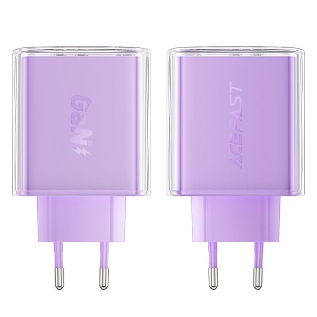 Incarcator Type-C 2 x USB-C, Acefast A45, GaN 65W Power Delivery